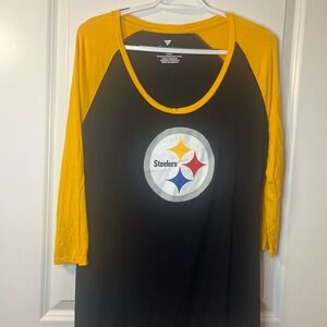 Fanatics Long Sleeve Pittsburg Steelers Ladies Large